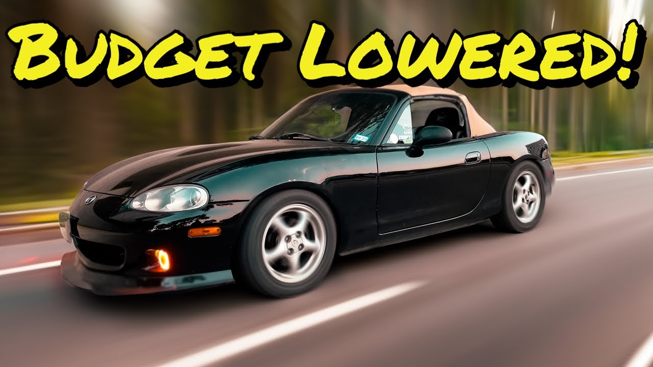 H&R Lowering Springs & Koni STR.T Shocks On A Miata!