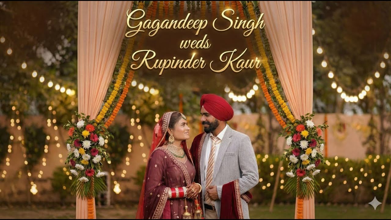 🔴LIVE Wedding Ceremony || Rupinder Kaur Weds Gagandeep Singh By AJ PhotoGraphy 80549-63532