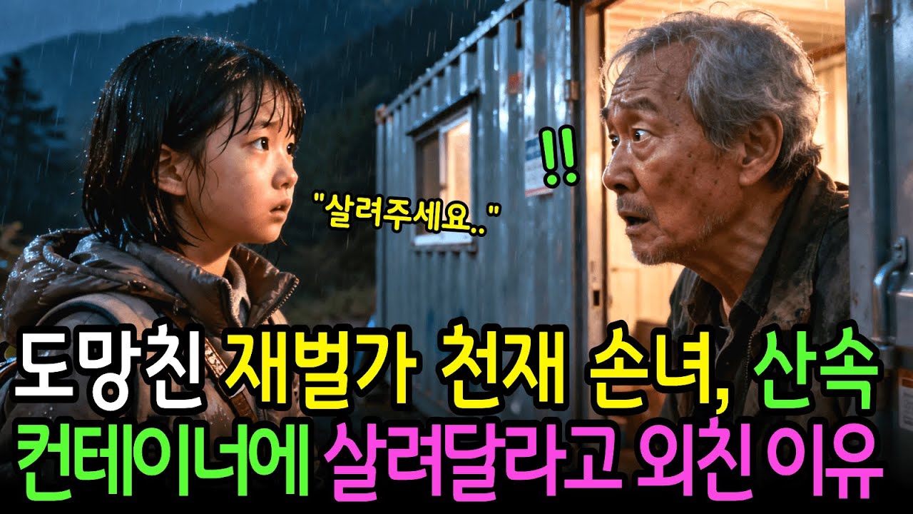 비 오는 밤, 재벌회장 손녀가 산속 컨테이너에서 “살려주세요”라 한 이유