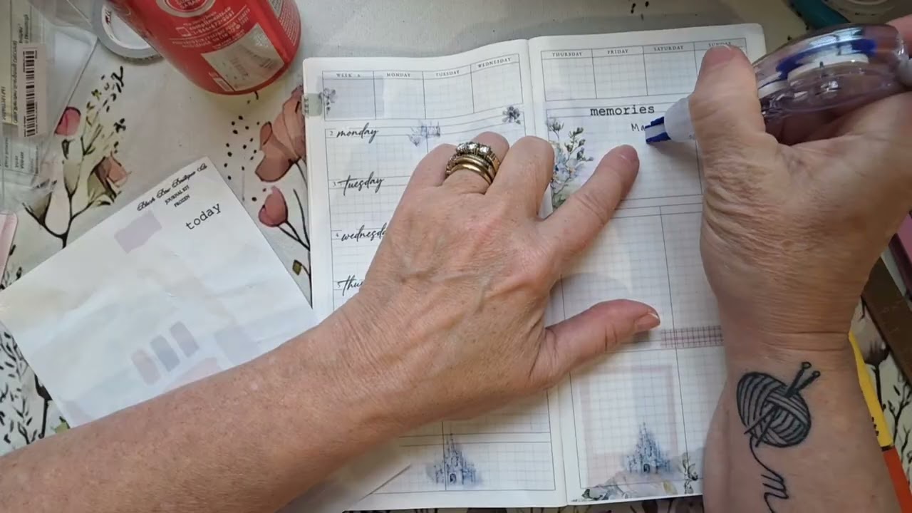 Faded Chronical Monthly set up of February! 