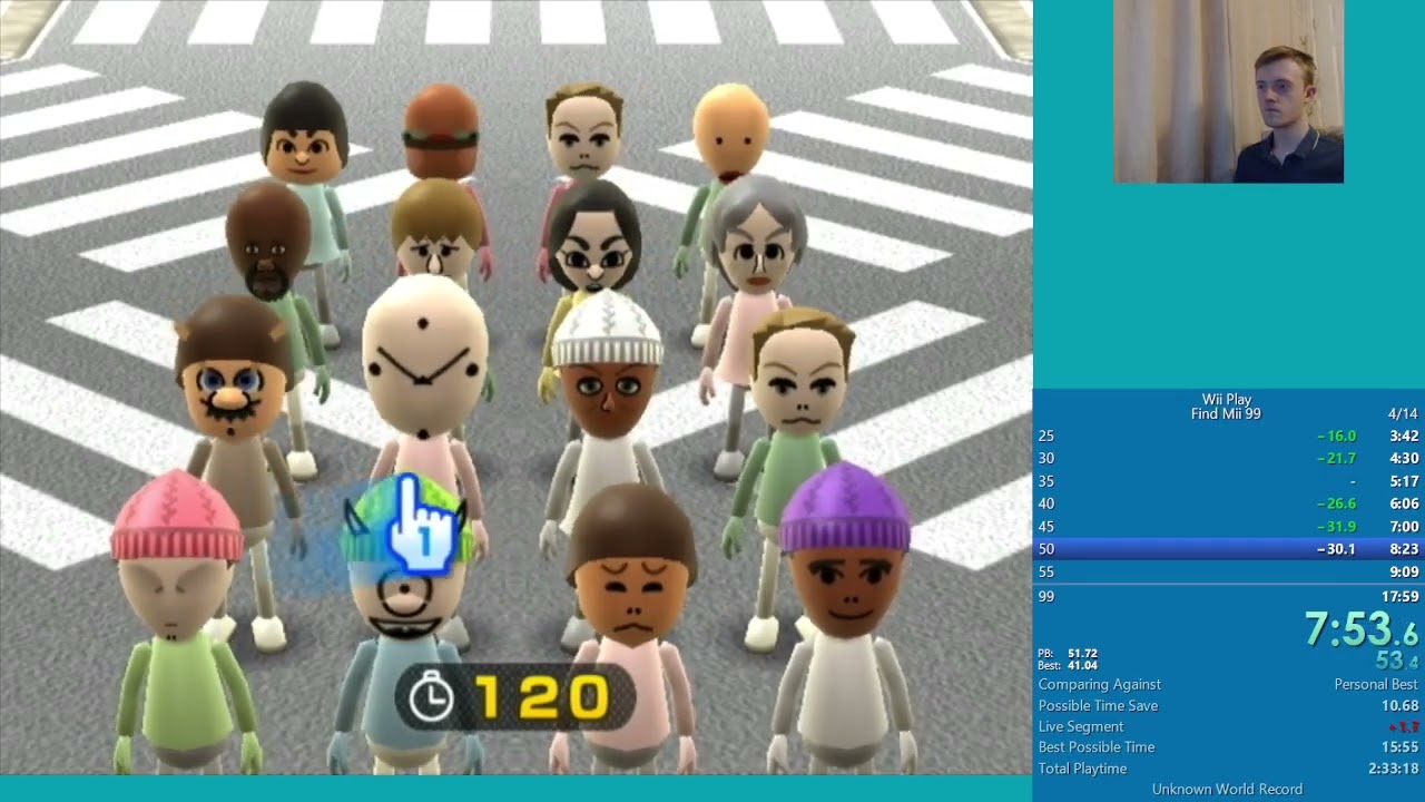 [WR] Wii Play - Find Mii 99 Speedrun in 16:51