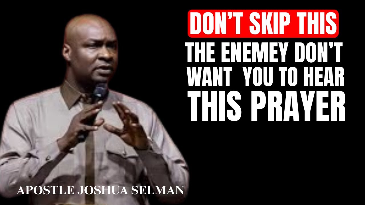 THIS IS THE MOST POWERFUL MORNING THE DEVIL DON'T WANT YOU TO PRAY | Apostle Joshua Selman Prayer