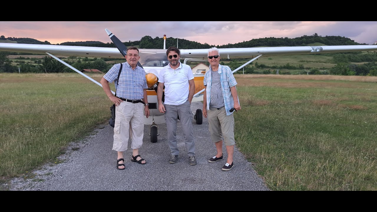 4K Flight by plane Visoko - Sarajevo - Visoko