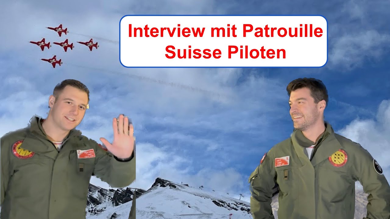 Patrouille Suisse Piloten im Interview in Wengen! 