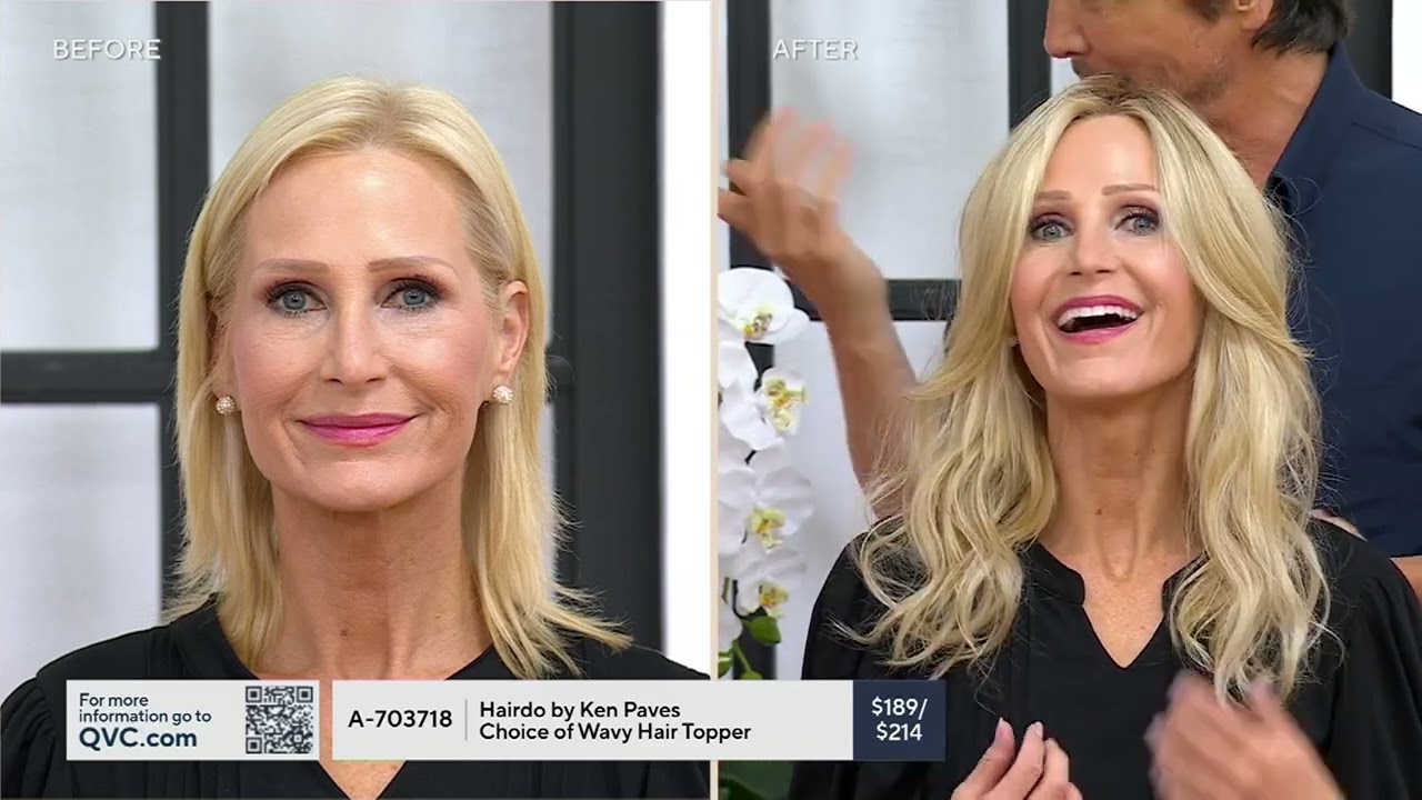 Hairdo by Ken Paves Choice of Wavy Hair Topper on QVC
