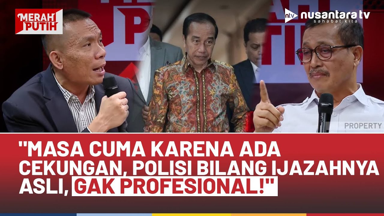 Rismon Ngegas ke Bareskrim: Masa Cuma Karena Ada Cekungan Bisa Asli, Gak Profesional! | MERAH PUTIH