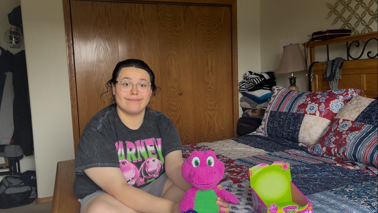 My Toy Review Of My Barney&rsquo;s World Sensory Barney Plush He Is A So Cute Snuggley Great Toy
