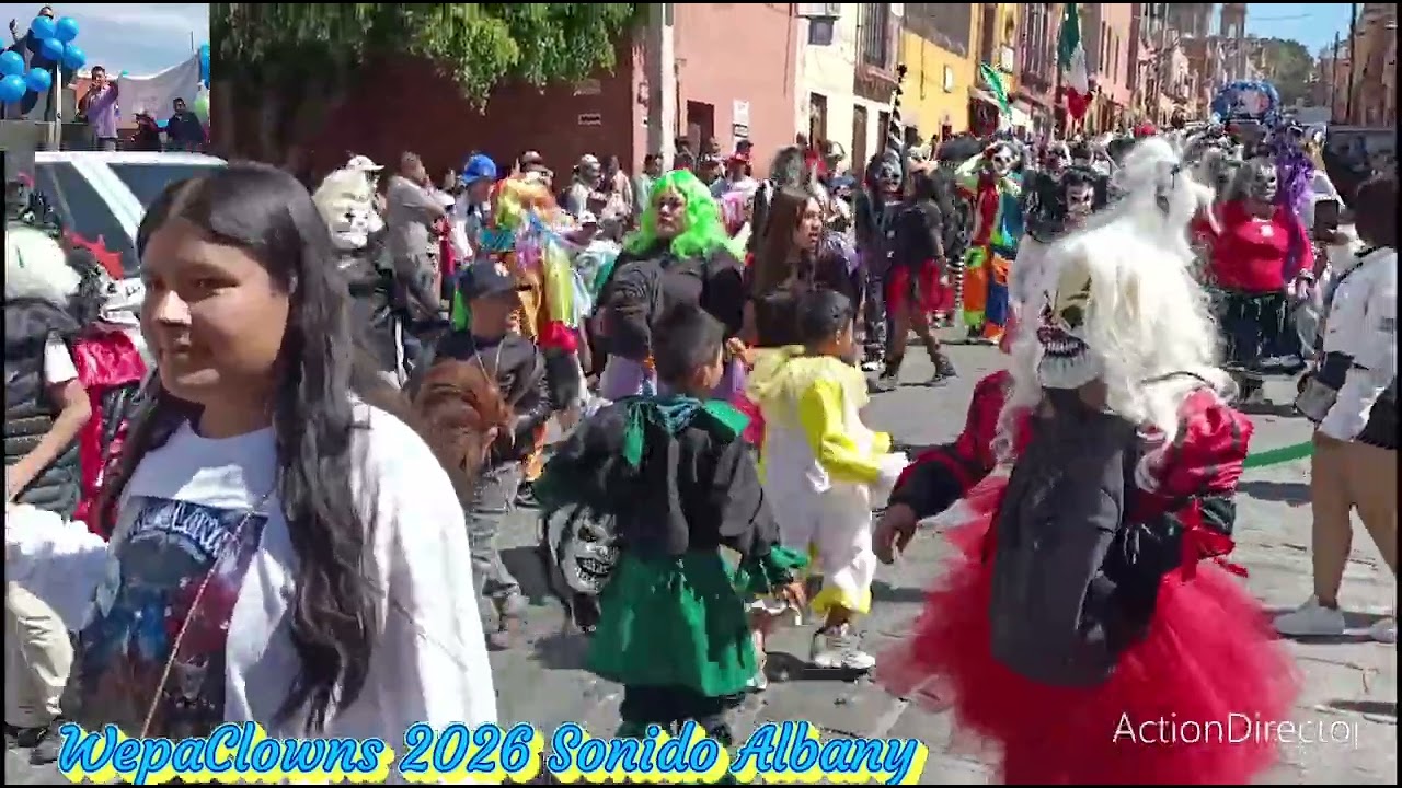 Los WepaClowns 2026 Recorrido de la Santa Cruz del Barrio de las Cuevitas Sonido Albany 👏🎶🤡🔊🎉😀👍