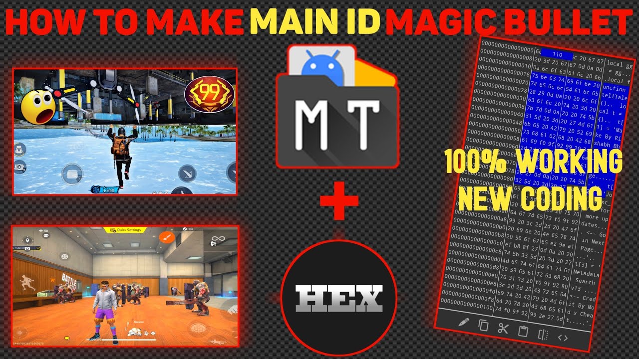 How To Make Main Id Magic Bullet  || FF Magic Bullet || Metadata New Coding ob52 🇮🇳