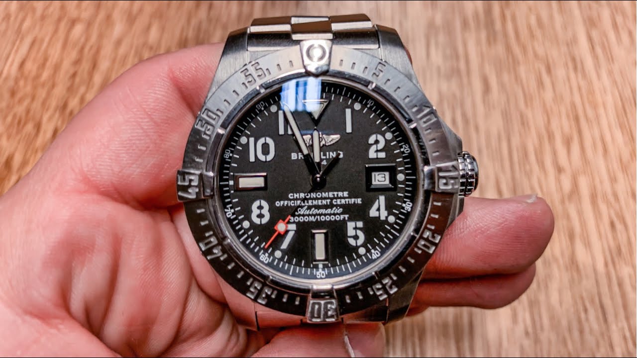 Breitling Seawolf Avenger Stainless Steel Dive Watch - The Rolex Deepsea Competitor
