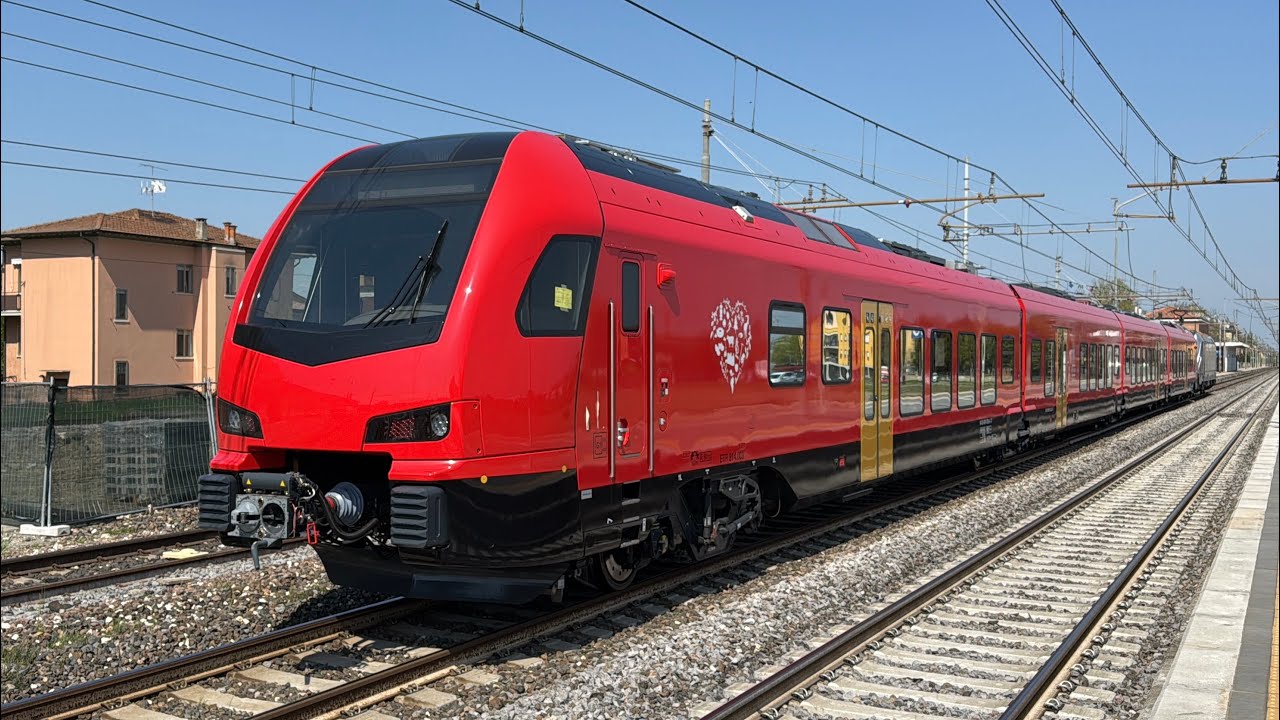 TRENI MILITARI e treni merci VELOCI in transito a San Pietro in Casale!