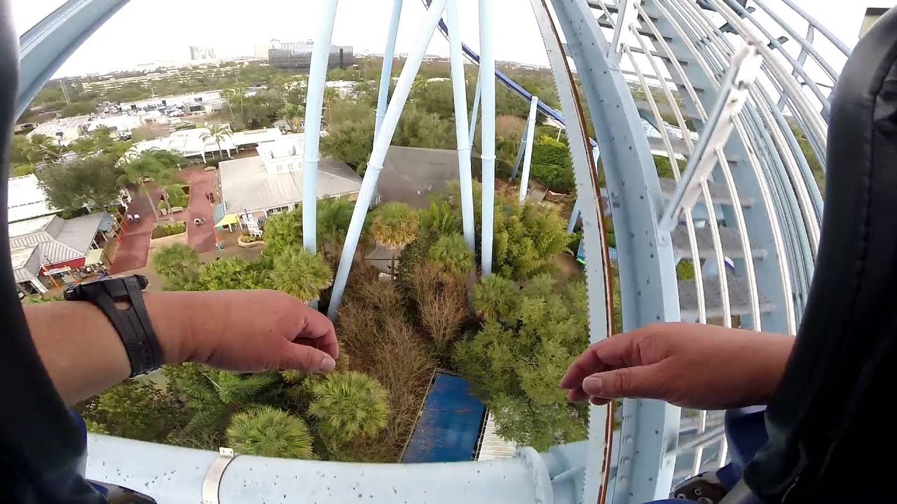Manta Flying Coaster OnRide POV Seaworld Orlando GoPro HD 1080p 60 кадров в секунду