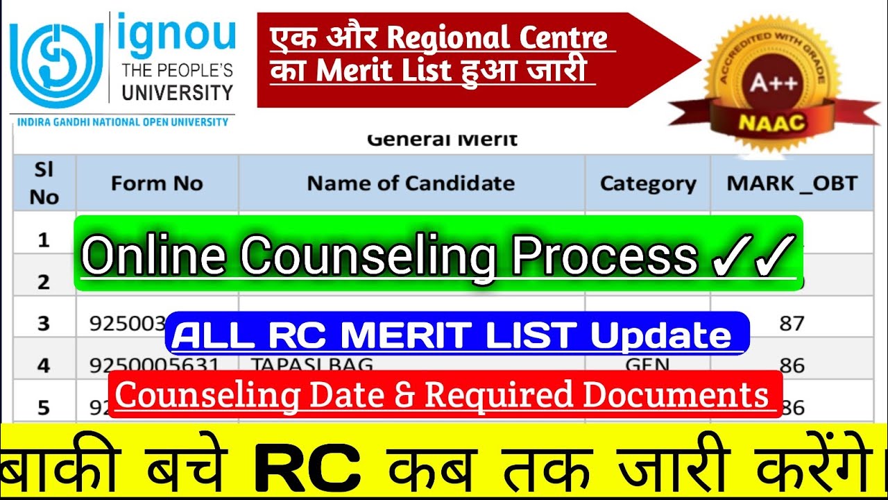IGNOU BED 2025 MERIT LIST || इग्नू RC रांची बी.एड. || ignou bed 2025 application form || ignou bed