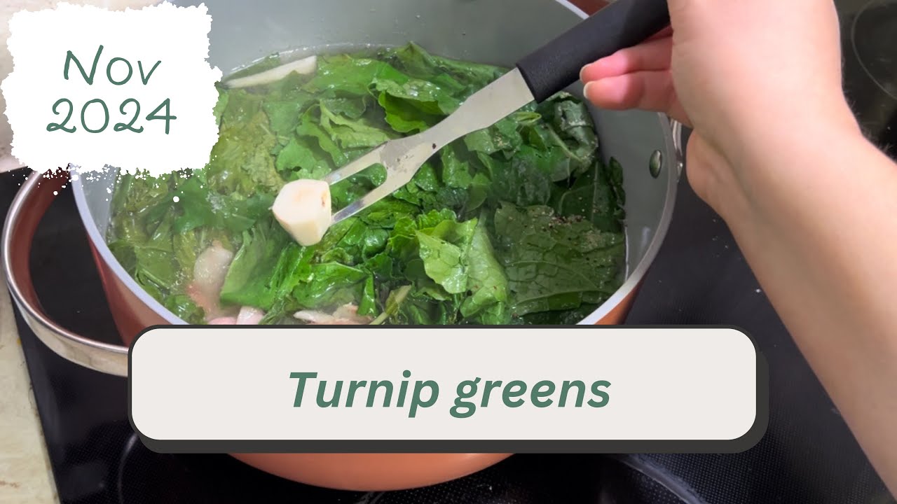 Eating What we Grow | Cooking greens