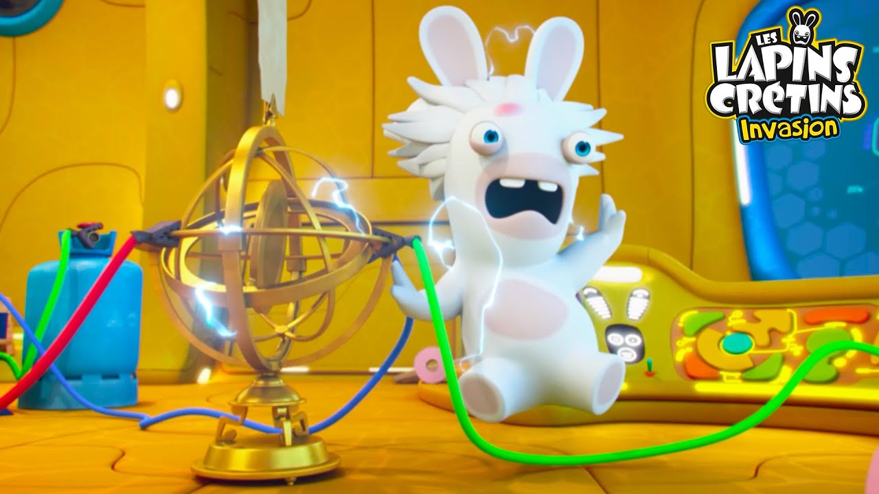 Mad Lapin et l'Astrolabe de L&eacute;onard 🧭🧪 (S04E76) | Les Lapins Cr&eacute;tins Invasion 🐰 | Dessin anim&eacute;