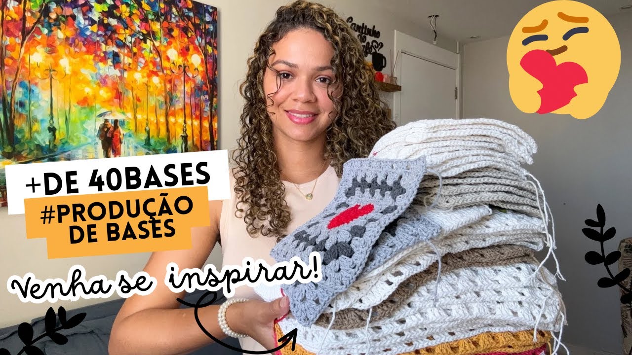 🚨VLOG DE PRODUÇÃO DE BASES!🚨 #produçãodebases #crochet 