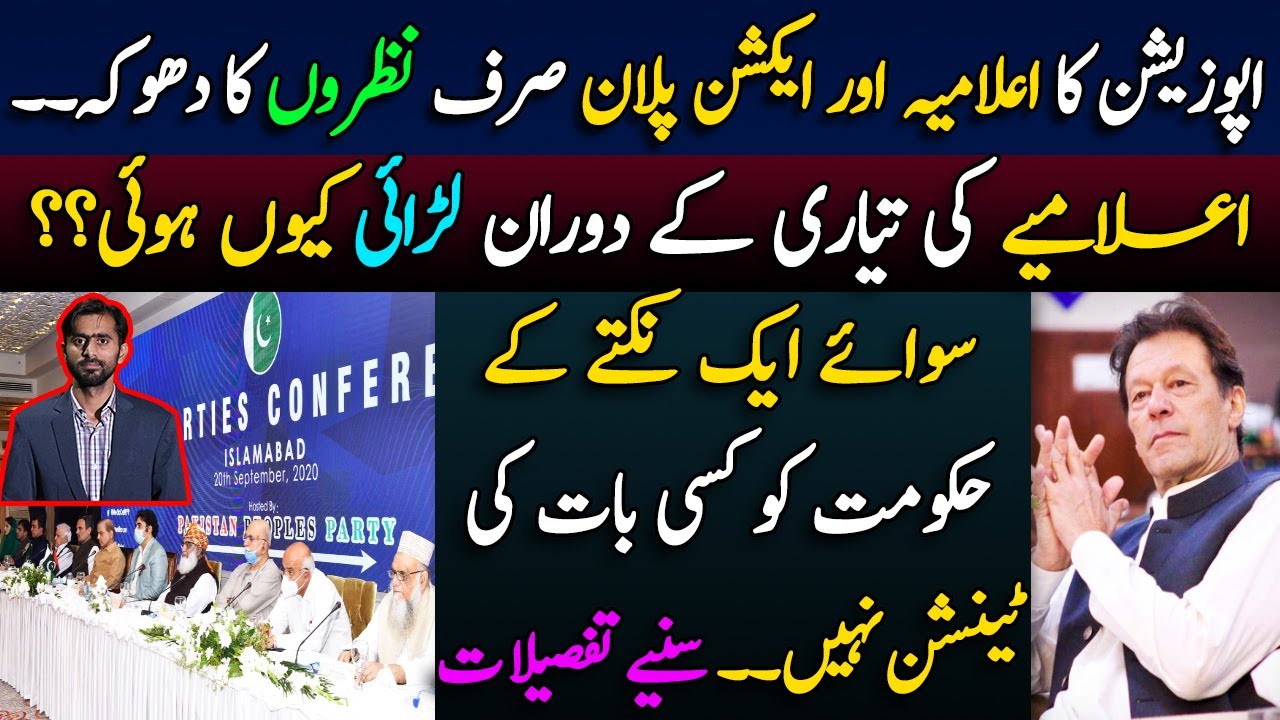 Opposition's decisions | Inside Story of PMLN, PPP & JUIF's APC on September 20, 2020 |Siddique Jaan
