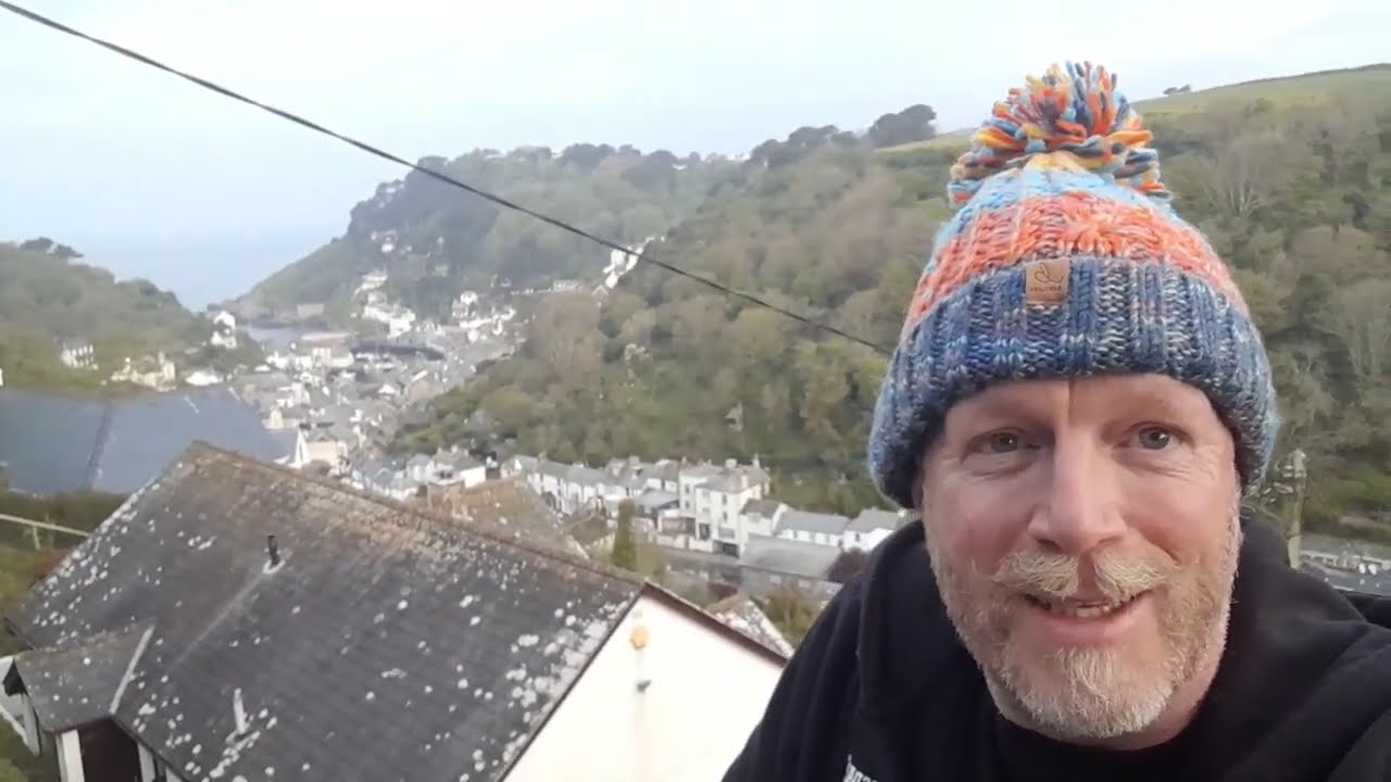 Provoking a seagull attack in Polperro.