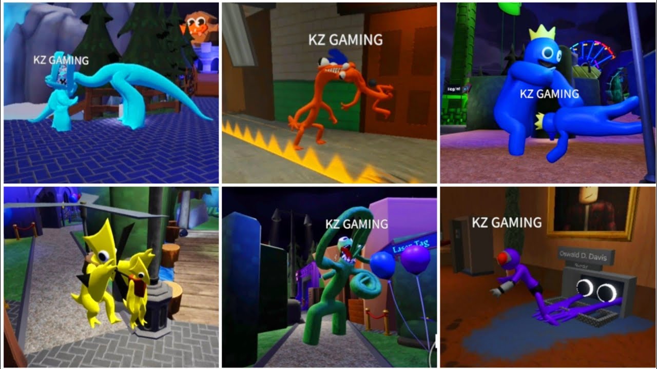 ALL Jumpscares in Rainbow Friends (3rd Person) 💀