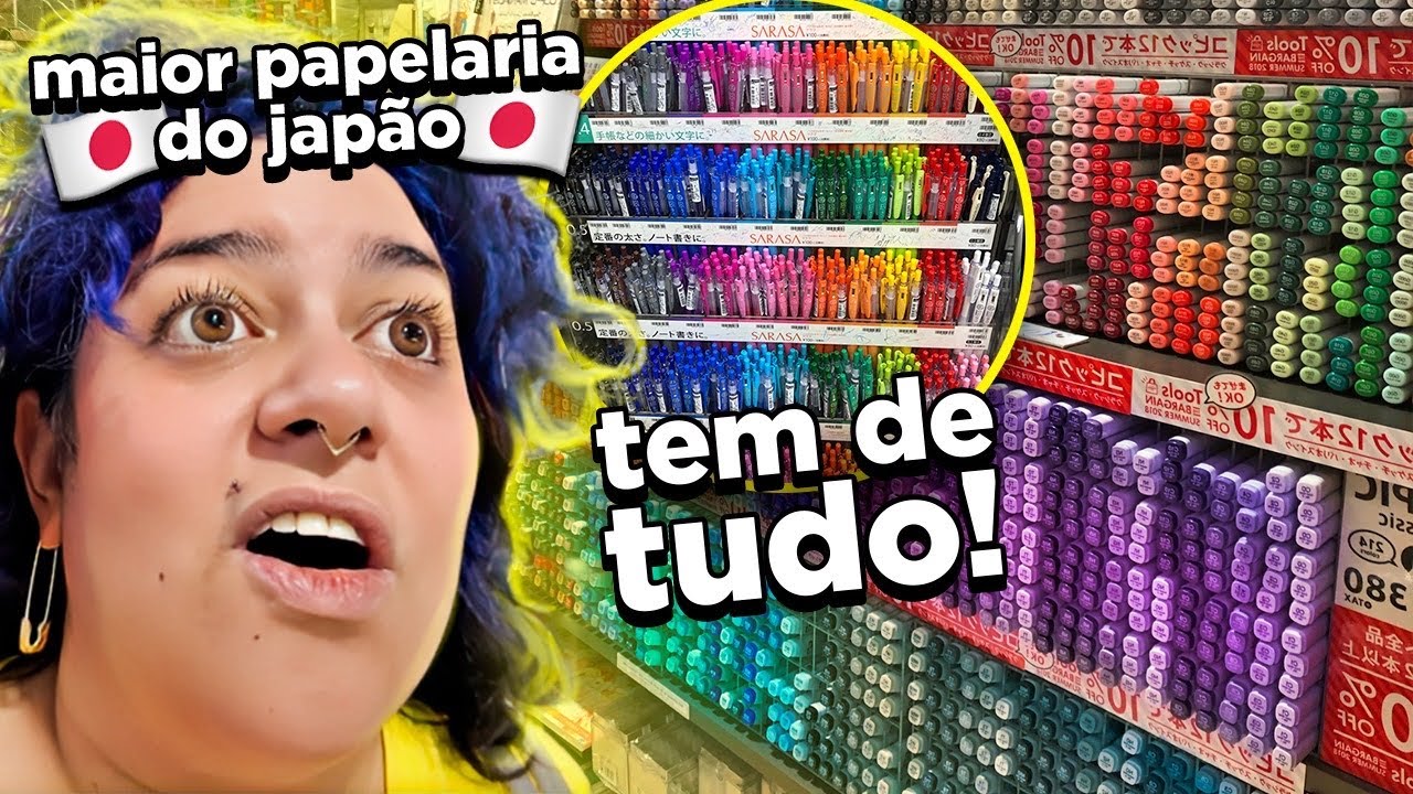 Enlouqueci na MAIOR Papelaria do Japão + Unsacoling de Produtos Incríveis! - Nunca Te Pedi Nada