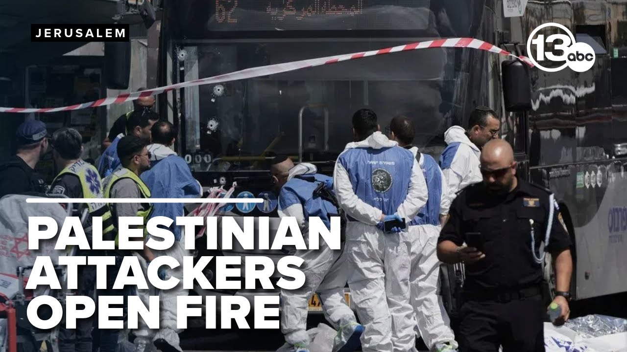 Palestinian gunmen kill 6 people in attack on Jerusalem bus stop