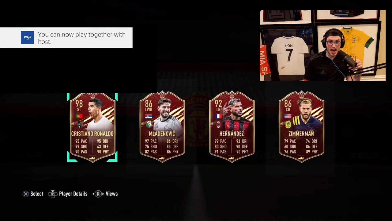 he got red ronaldo and this happened...
