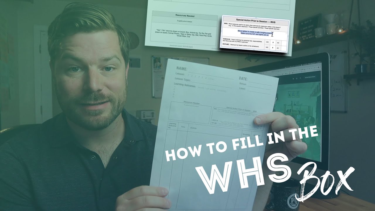 How to fill in the "WHS" Box - Using Templates for ESL Lesson Planning (Part 11)