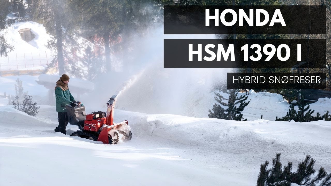 Honda HSM1390i hybrid snøfreser
