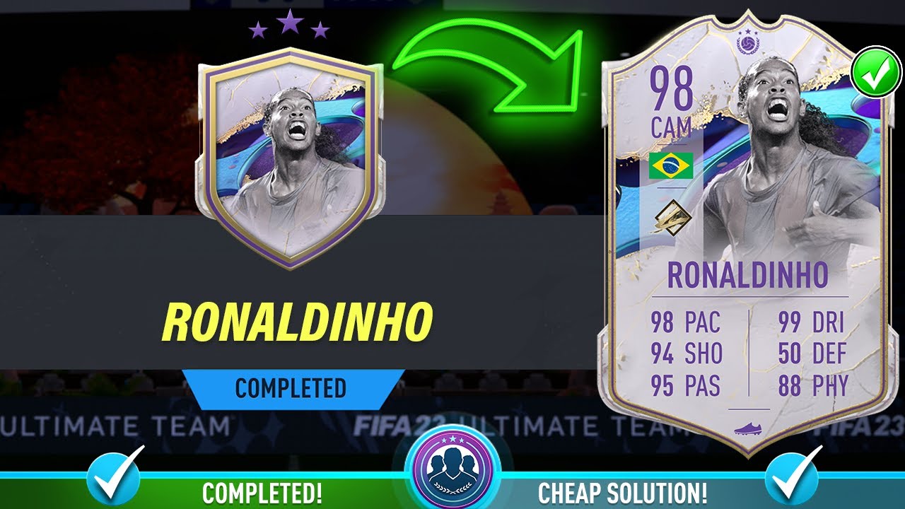 98 Cover Star Ronaldinho SBC Completed - Cheap Solution & Tips - Fifa 23