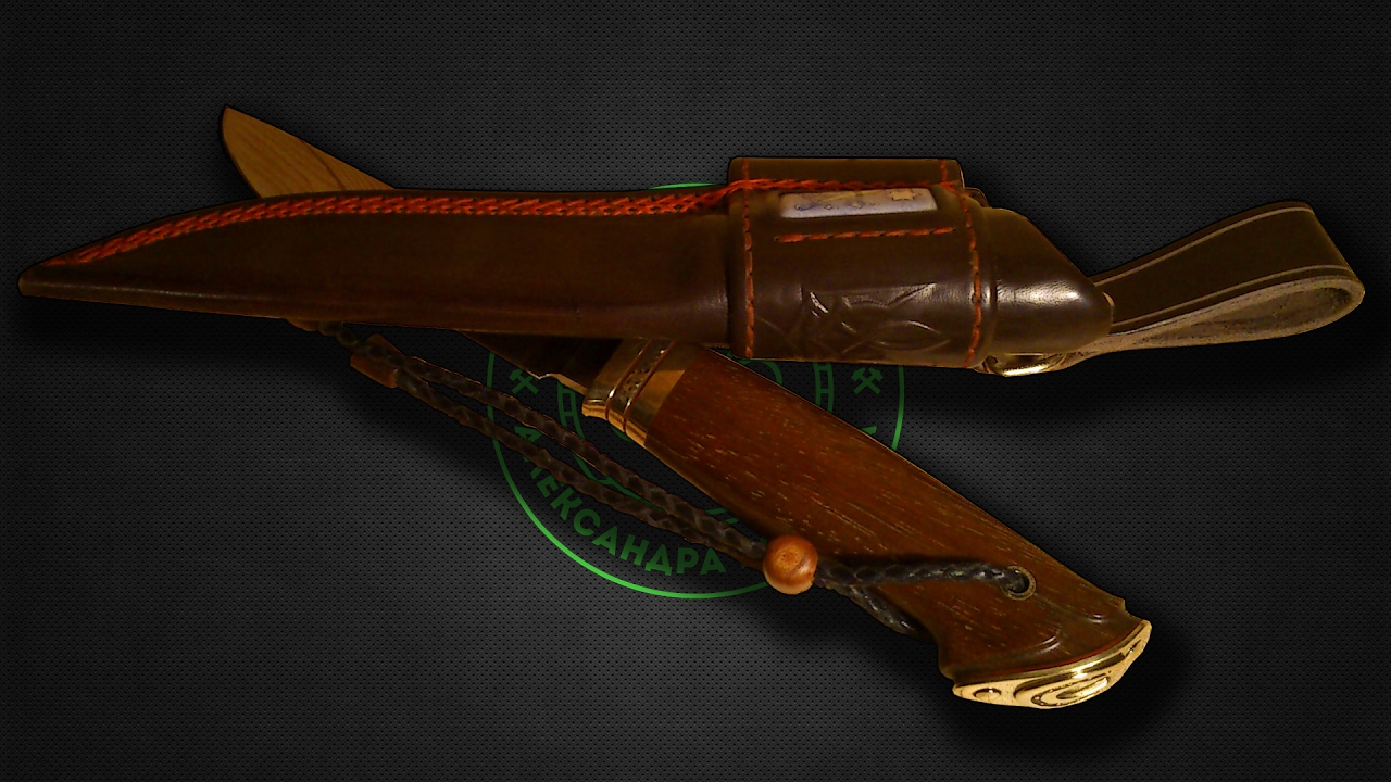 074.Create a leather sheath for the knife 