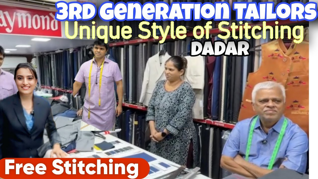 A 3rd Generation Tailor Shop Cost-effective luxury Suits, Shirts & Pants Dadar East