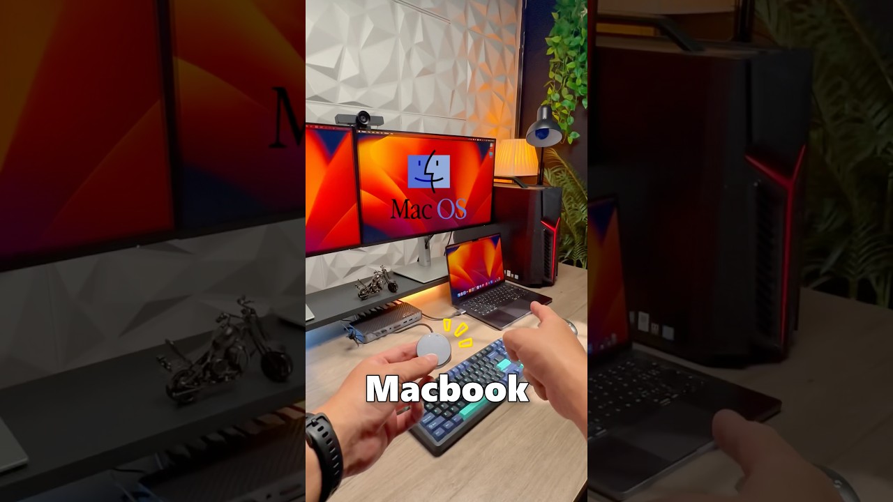 Один MacBook — одна игровая система | Игровая конфигурация с KVM-переключателем 