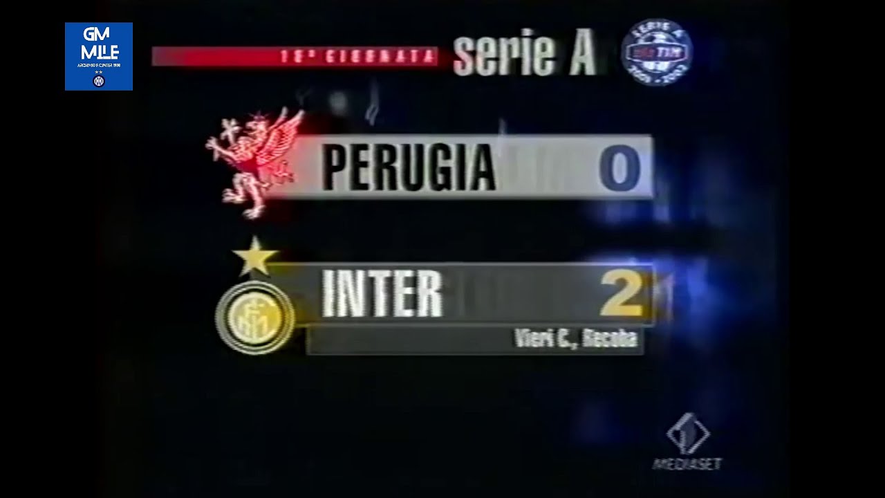 2001-02 (18^ - 13-01-2002) Perugia-INTER 0-2 [Vieri,Recoba] Servizio Controcampo Italia1