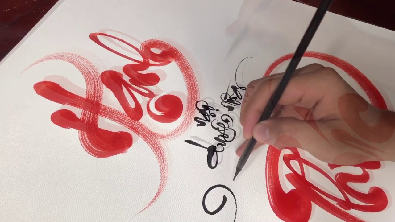 Thư pháp chữ Hạnh Phúc | Hạnh ngộ duyên nồng xây tổ ấm - Phúc lành tình thắm giữ bền lâu | Lão Trọc