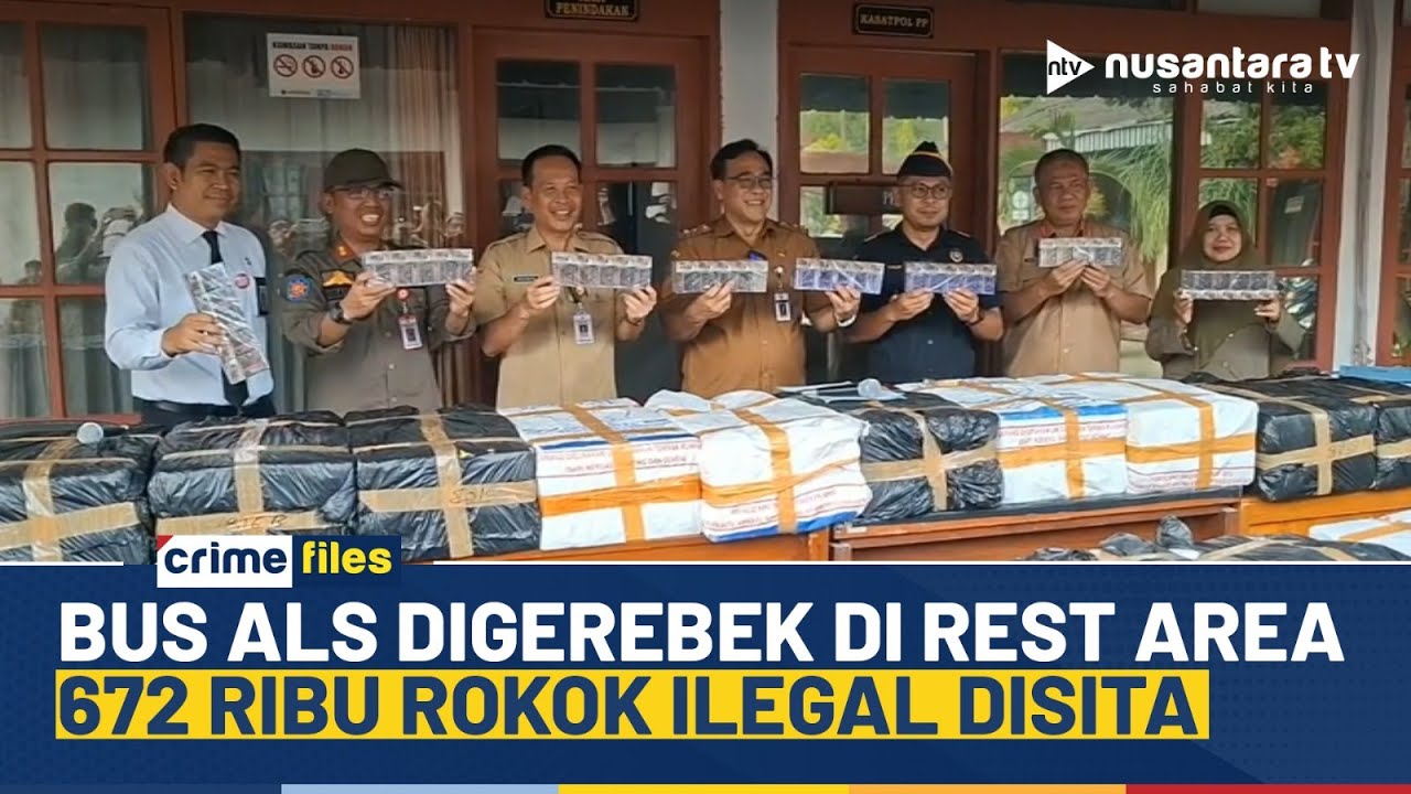 Terbongkar! Rokok Ilegal Diselundupkan Lewat Bus ALS, Nilainya Hampir Rp1 Miliar | CRIME FILES