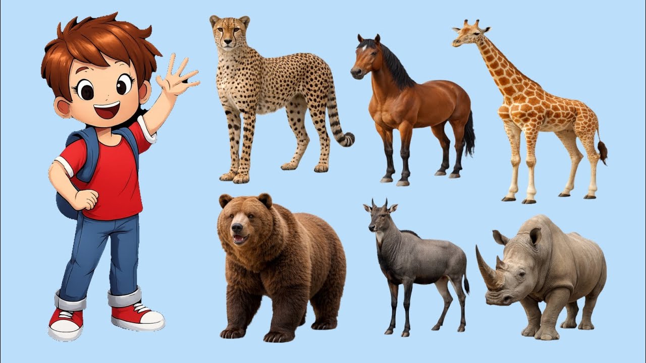 10 जानवरों के नाम | Animals Name in English | 