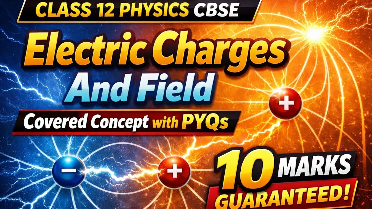 Electric Charges And Field I PYQs Practice | Class 12| Boards| CBSE