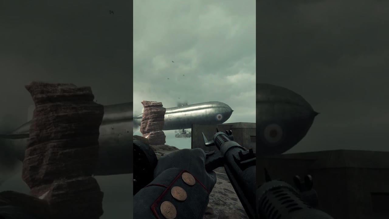 Airship Appearing From The Corner Like A Horror Movie Monster - BF1