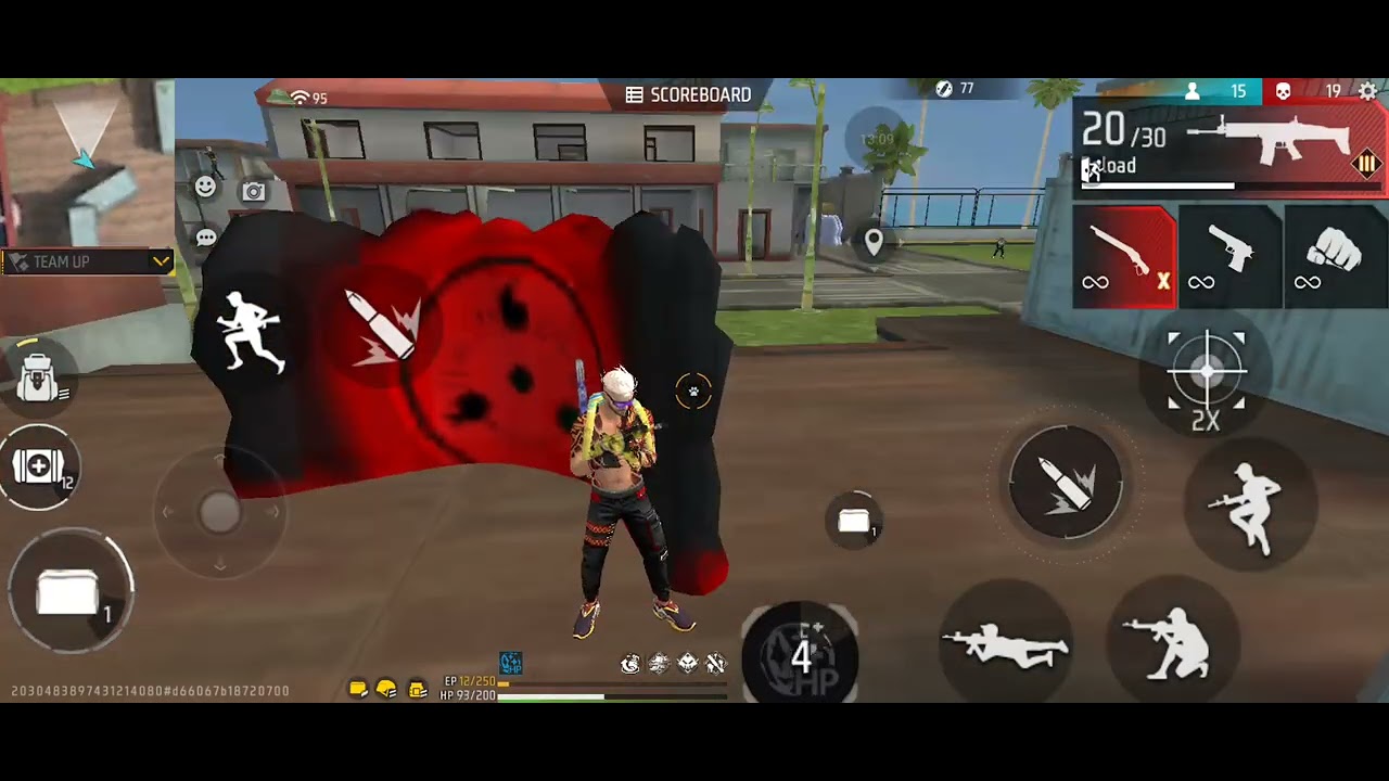 Free Fire training ground unlimited fight action gameplay 