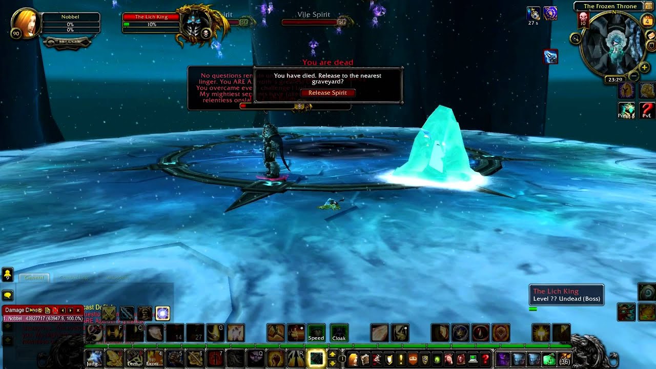 Solo Lich King Heroic Retribution Paladin Level 90