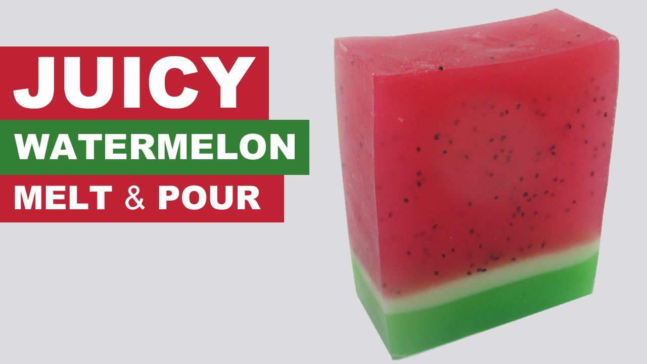 Melt and Pour, Juicy Watermelon, Pringle Can and Loaf Mold soap