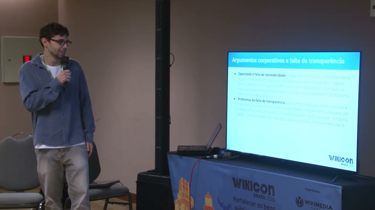 Sessão Inteligência artificial e conhecimento livre - WikiCon Brasil 2025