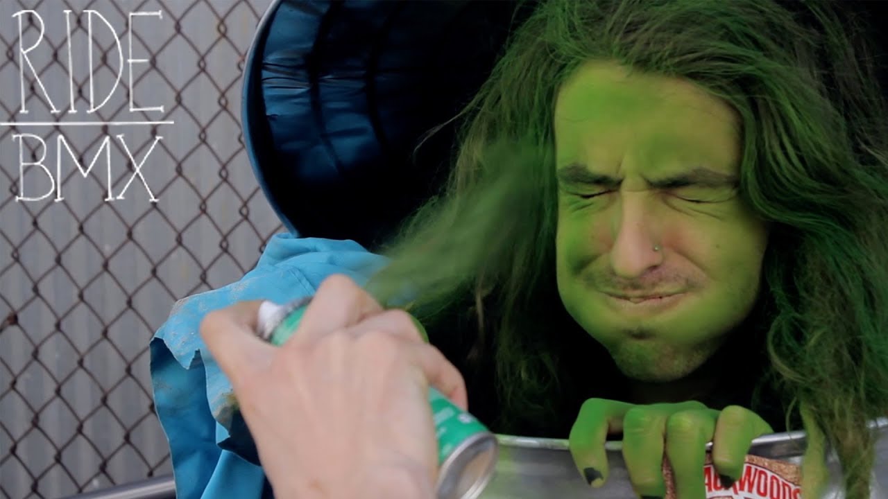 BEGIN PAINTED GREEN FOR A BMX SHOOT - FIT 2019 COMPLETE SHOOT