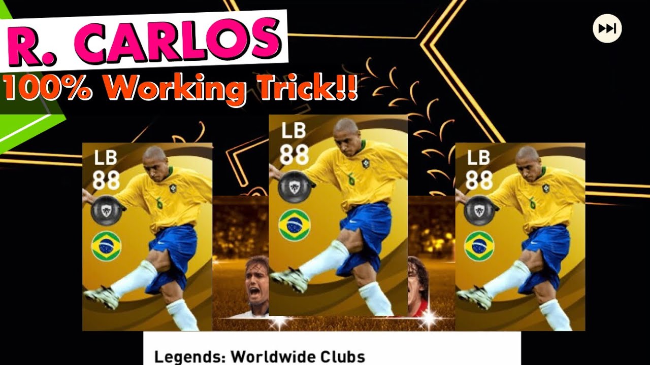 How to get Carlos in Legends Worldwide Clubs Boxdraw// PES 2021 Mobile | Robert Carlos Trick 100%
