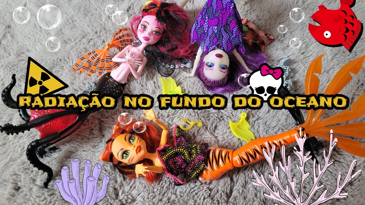 Limpando Bonecas Monster High 👻 Spectra com Toralei e Draculaura Sereias 🧜‍♀️