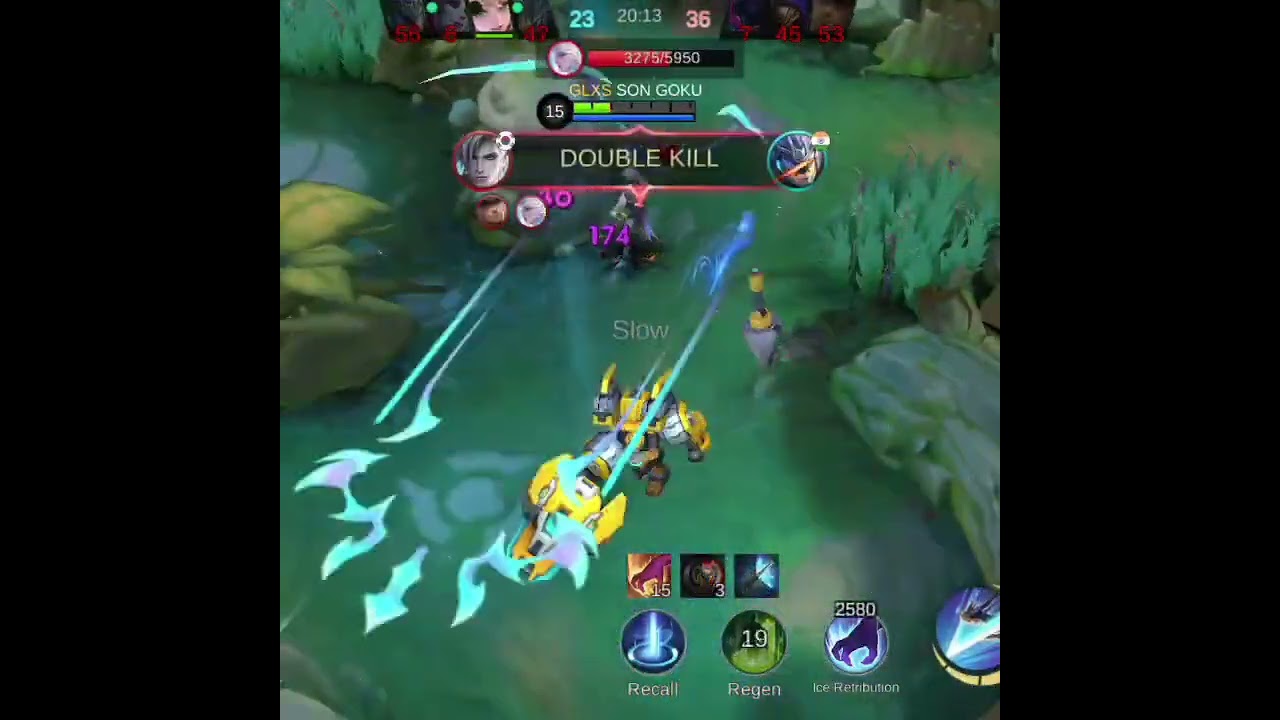 Mobile legends/mobaindia.clint and amon really though they can run from me.