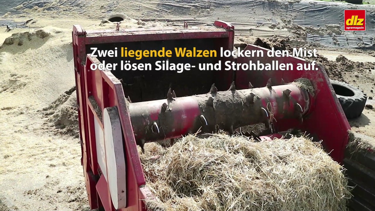 Festmiststreuer wird zum Biomassehäcksler