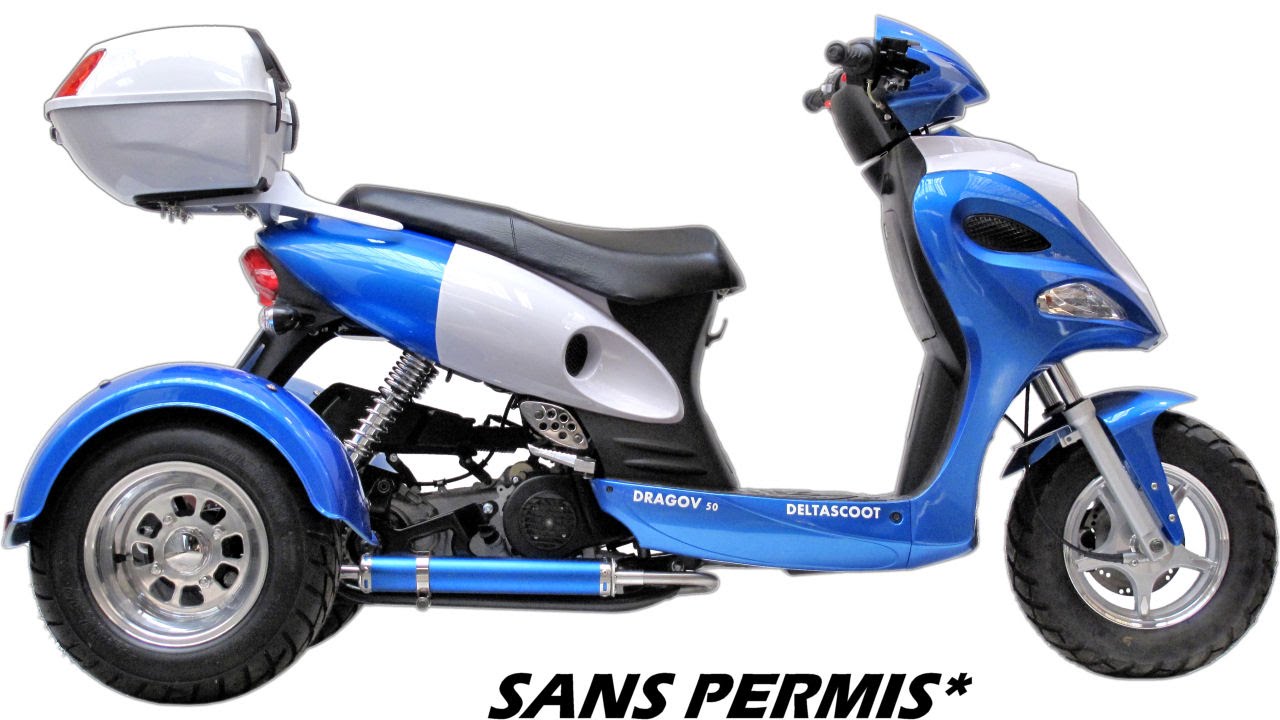 Scooter 3 roues DELTASCOOT mod&egrave;le DRAGOV 50
