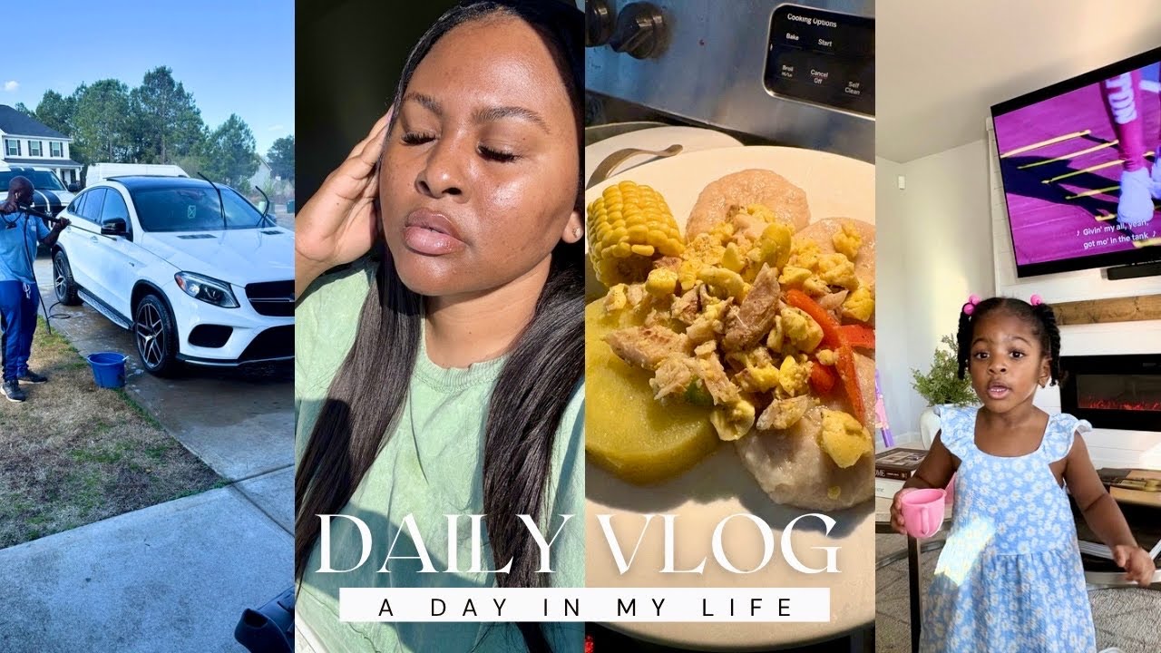 DAILY VLOG:DETAILING MY CAR AFTER 4 MONTHS|UNBOX SOME NEW GOODIES+COOKING DINNER FOR MY FAMILY