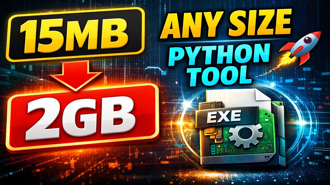 Increase EXE Size from 15MB to ANY Size (Up to 2GB) | Python Tool 🚀